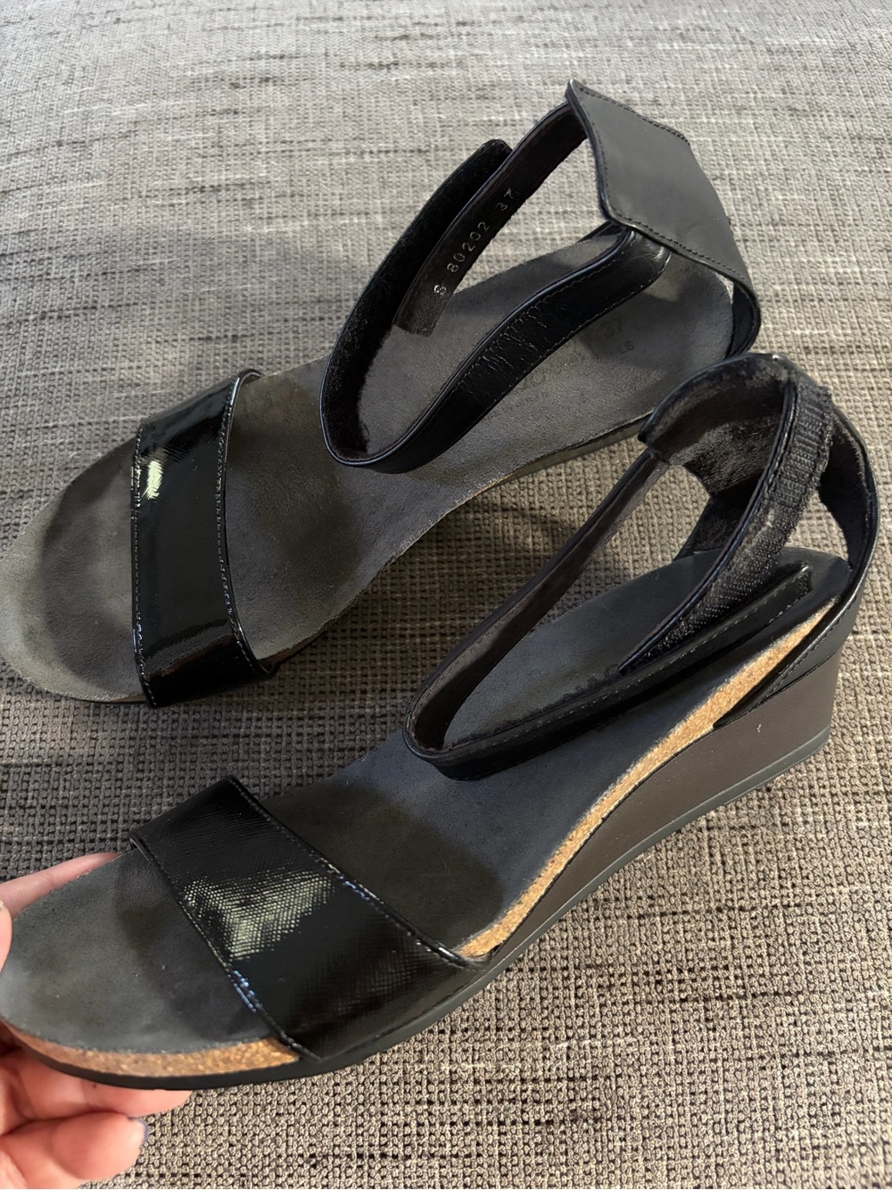 Naot Pixie Wedge Sandal Sz 37/ 6- 6.5